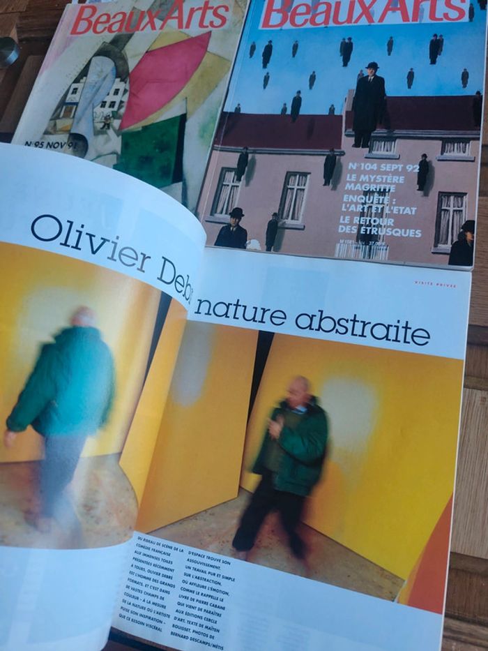 Lot de 4 magazines Beaux-Arts anciens Années 1991-1992 Collection vintage art et culture - photo numéro 3
