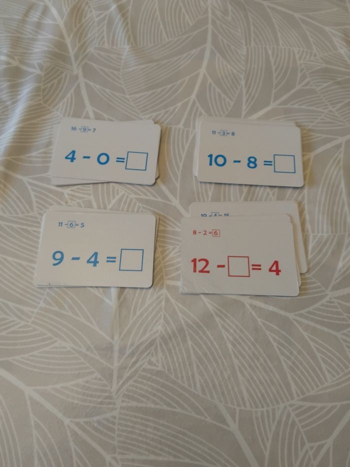 Cartes à calcul addition et soustraction - photo numéro 4