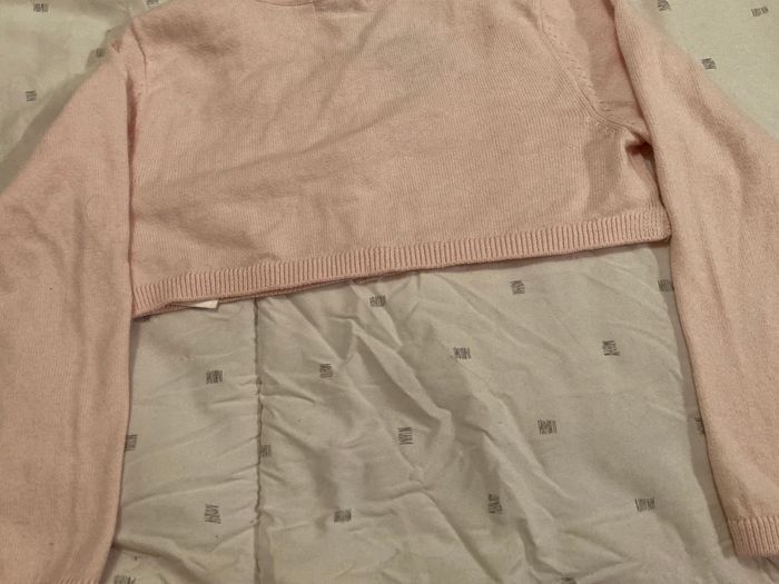 Gilet court rose pale - photo numéro 4