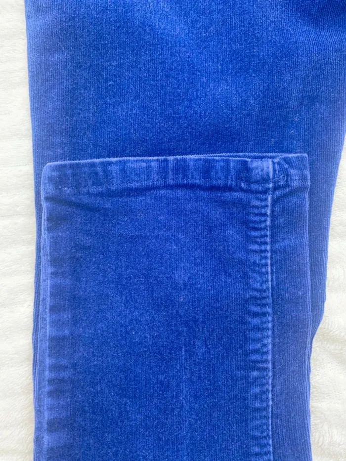 Pantalon bleu velour 10 ans Okaïdi - photo numéro 6