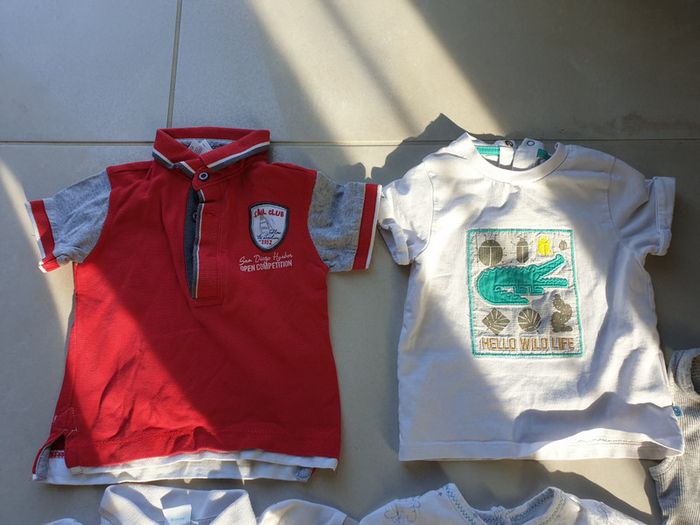 5 t-short manche courte 9 mois 71 cm 1an 12 mois 74 cm - photo numéro 4