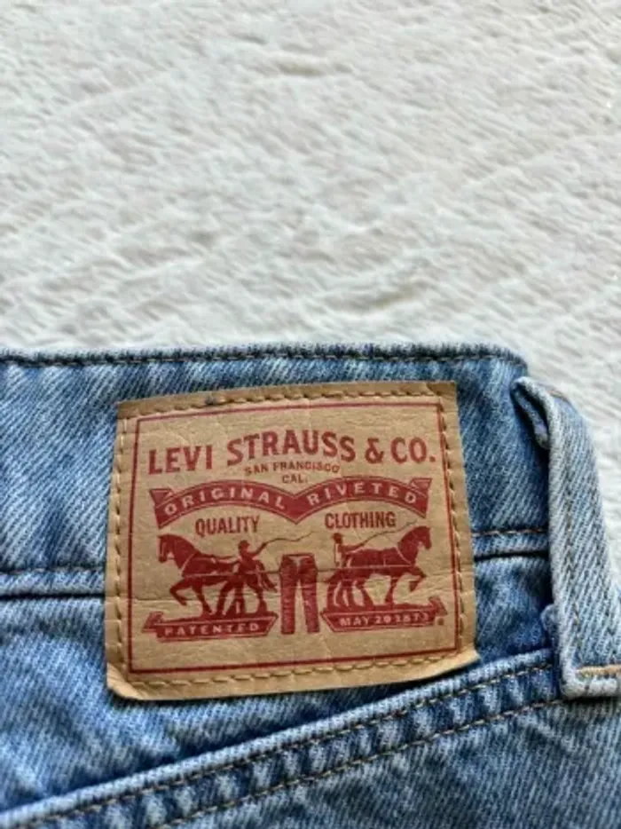 Jean Levi’s femme  High Waisted Mom Jean Bleu clair W34 L27 2XL/44 mega taille haute - photo numéro 2