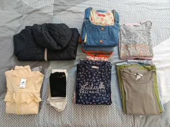 Lot de vêtements mi saison fille taille 10 ans