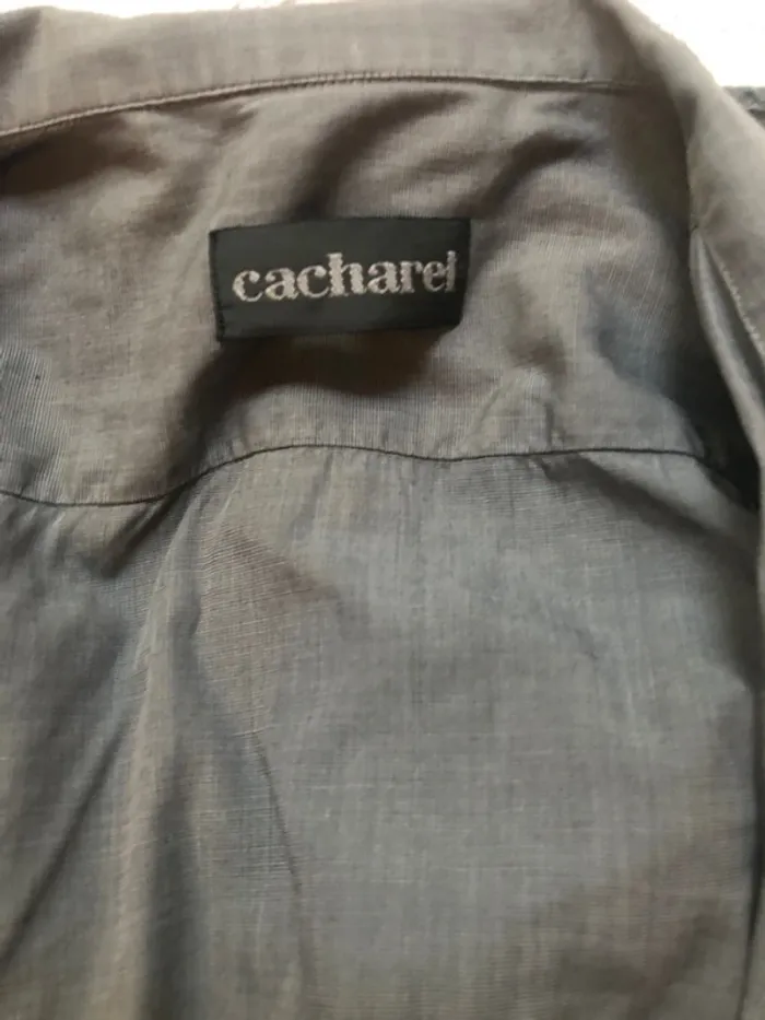 Chemise longue grise homme taille 40 cacharel - photo numéro 2