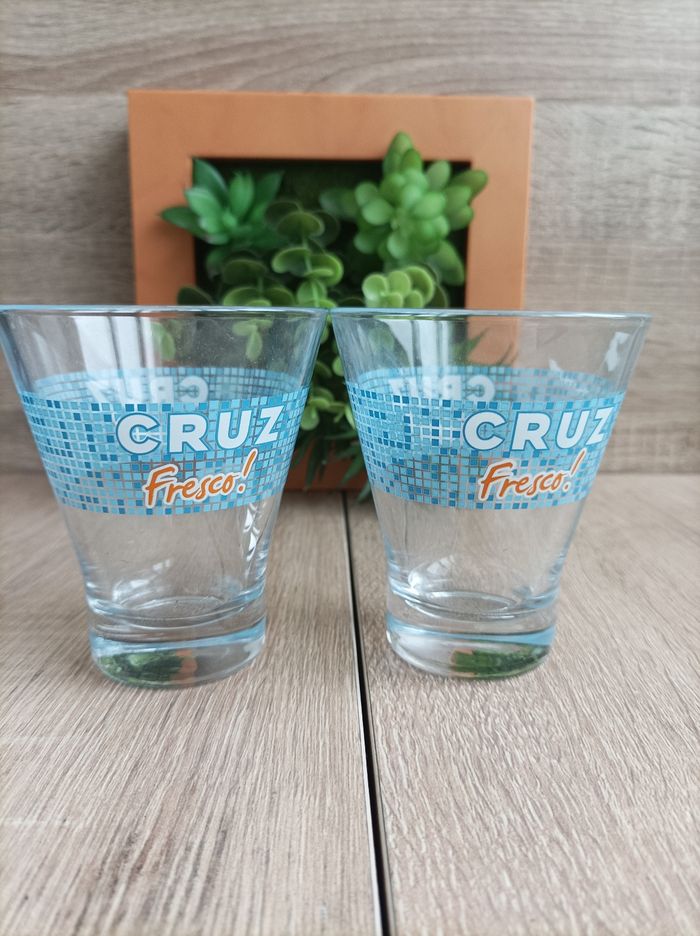 Lot 2 verres Cruz Fresco - photo numéro 3