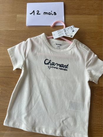 T shirt manches courtes 12 mois