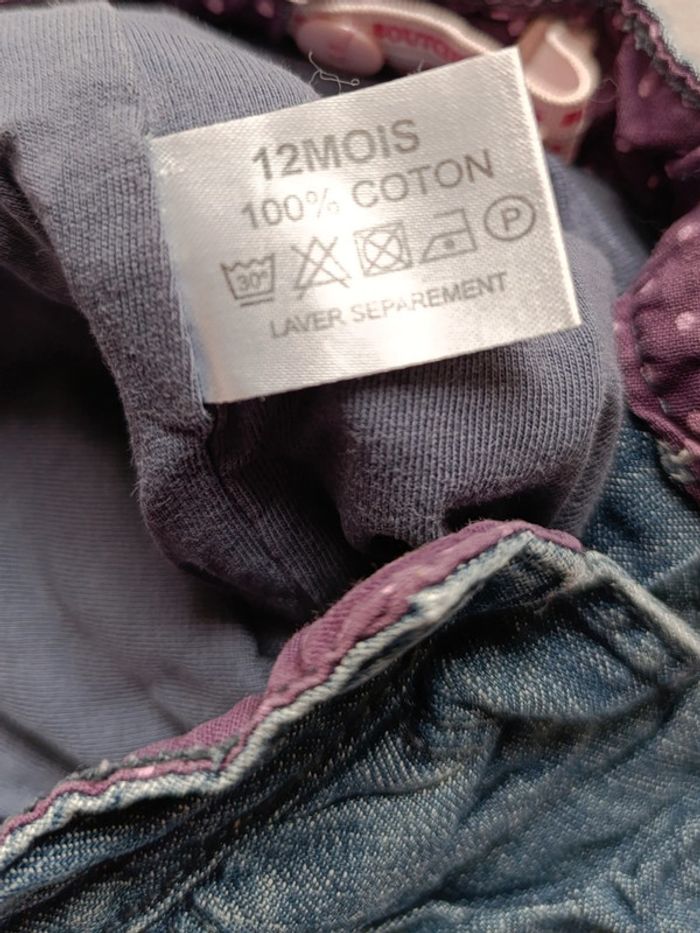 🦋 Lot 2 Pièces bébé. Tee shirt + jean 12 Mois 🦋 - photo numéro 14