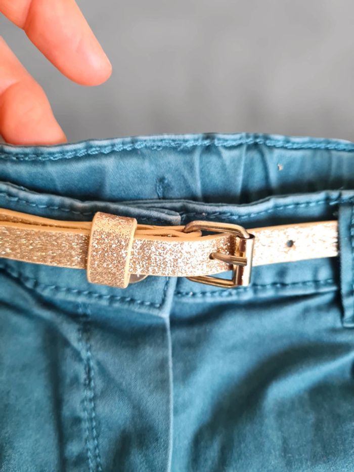 Jeans fille et ceinture - photo numéro 3