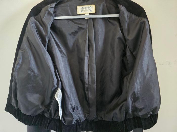📌 Veste Bombers MANGO Cuir & Daim - photo numéro 5