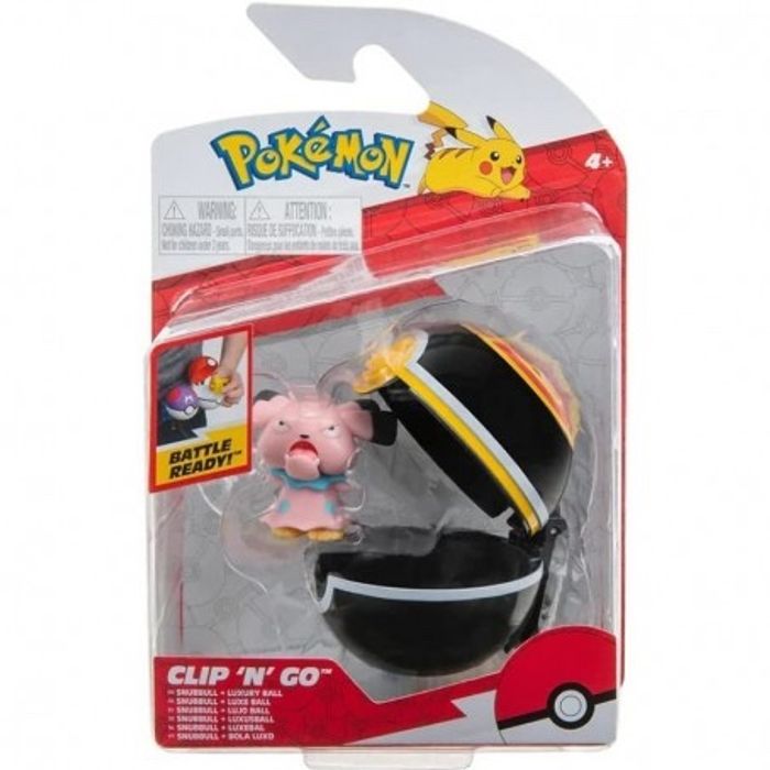 Snubbull et Luxe Ball Figurine Clip N Go Pokémon