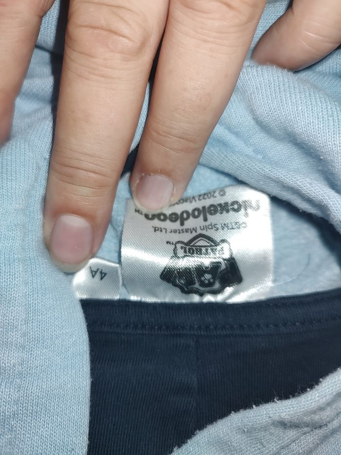 Pull à capuche Pat'Patrouille - Taille 4 ans - Bleu ciel - photo numéro 3