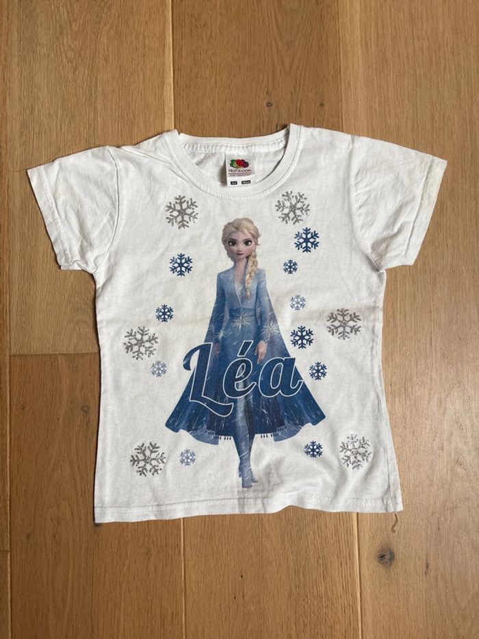 T shirt reine des neiges 3/4 ans