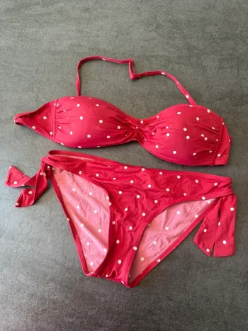 Maillot de bain femme 2 pièces à pois – Taille 38