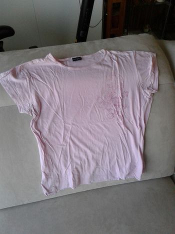 T-shirt fille rose