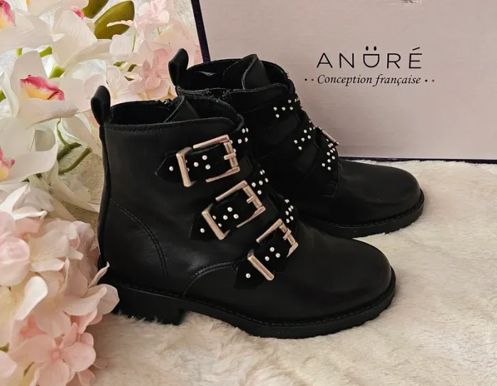Bottes Bottines Cuir Zip André T28