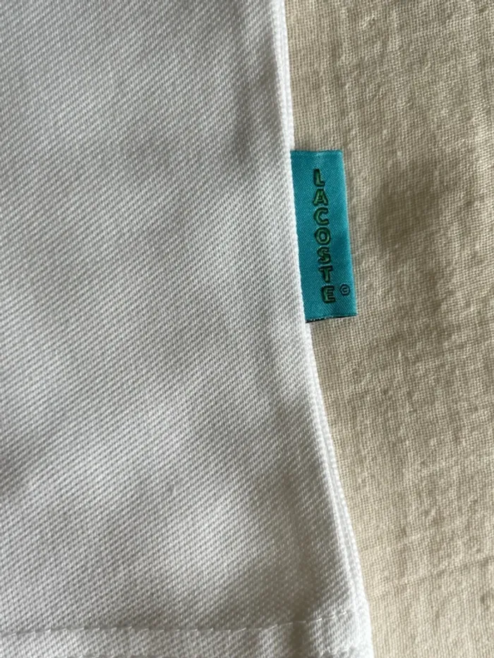 Polo Lacoste blanc - photo numéro 6