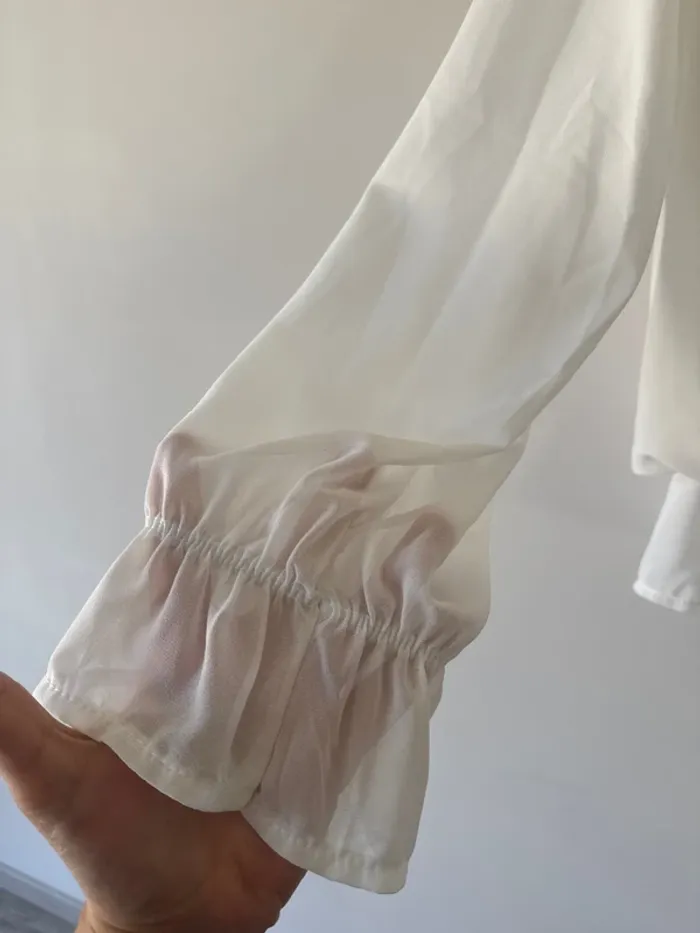 👚 magnifique haut femme - taille unique - neuf avec étiquette - blanc printemps été - photo numéro 2