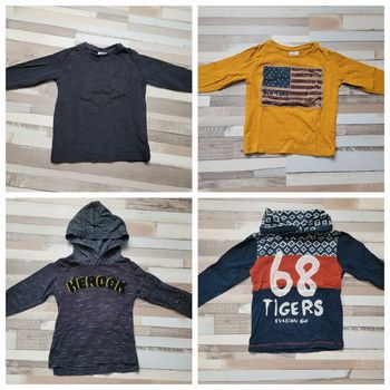 Lot 4 t-shirts manches longues