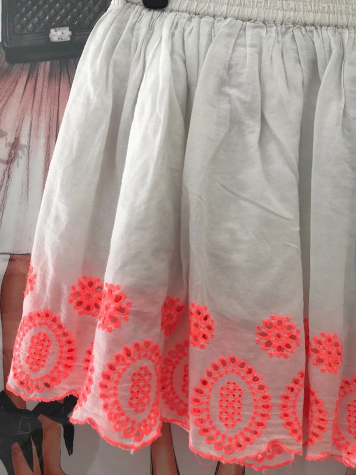 Jupe coton broderies anglaise 38 - photo numéro 2