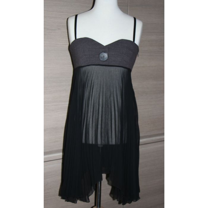 tunique débardeur noir et gris Cop Copine taille 38