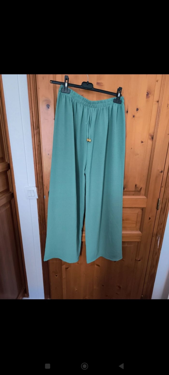 Pantalon fluide - vert d'eau - photo numéro 2