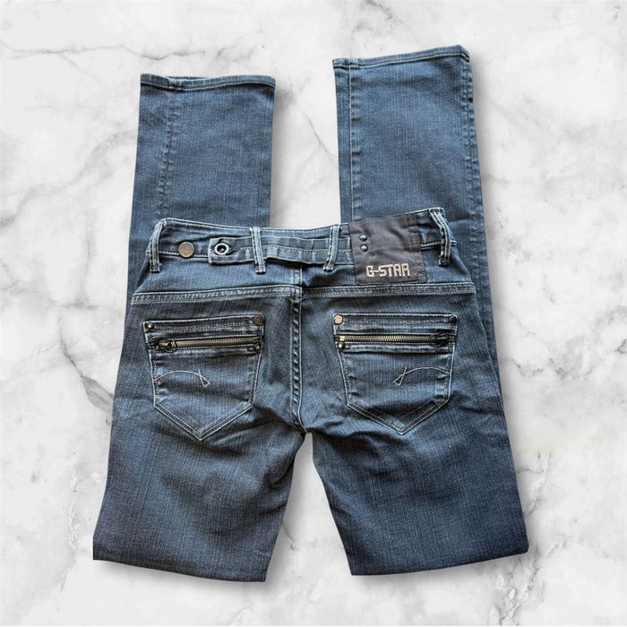 Jean slim bleu marine G-star taille 36 S - photo numéro 3