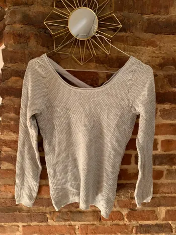 Sweat molleton dos lacets