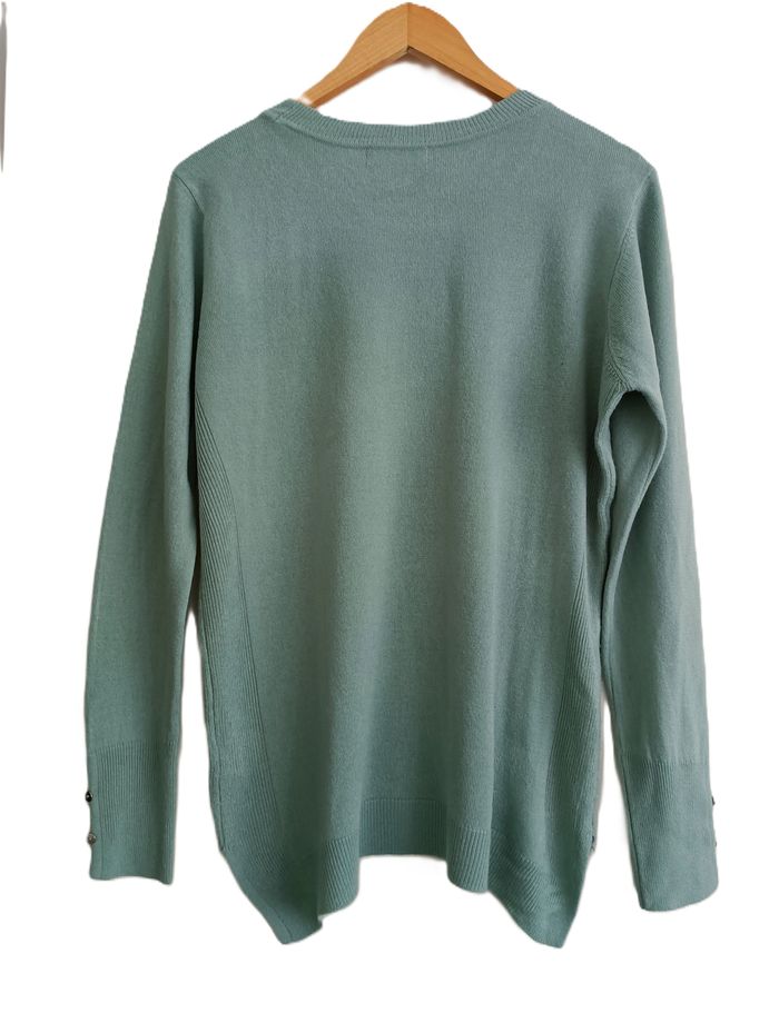 Pull fin vert. Col rond. Primark. Taille 40 / 42 - photo numéro 8