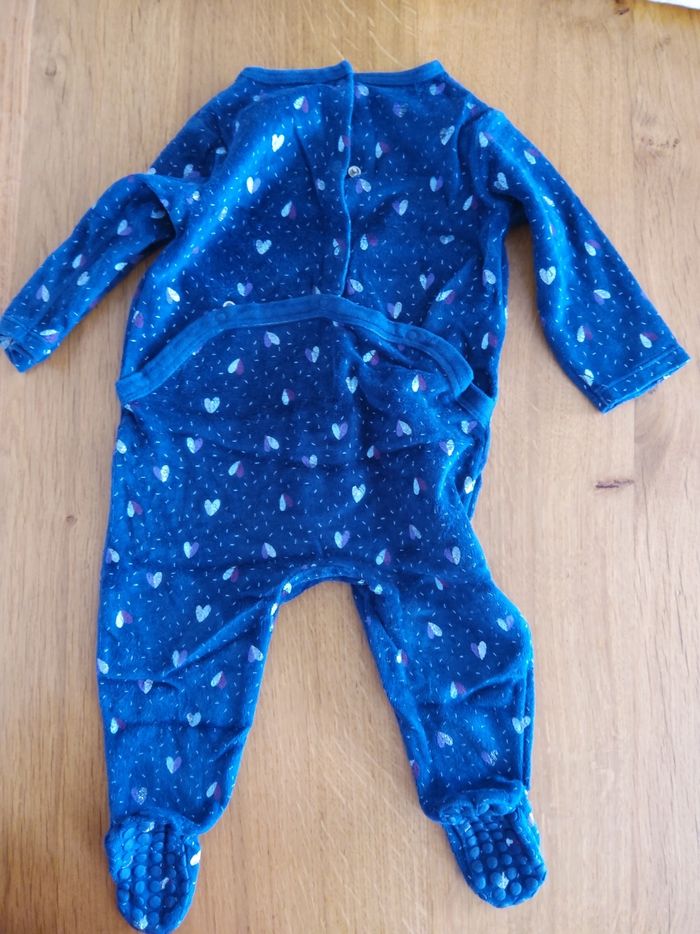 Pyjama hiver bleu foncé à motifs Tex 12 mois - photo numéro 2