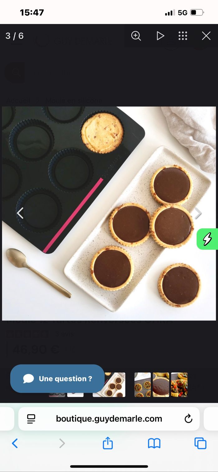 Moule 12 tartes renversées Guy Demarle - photo numéro 3