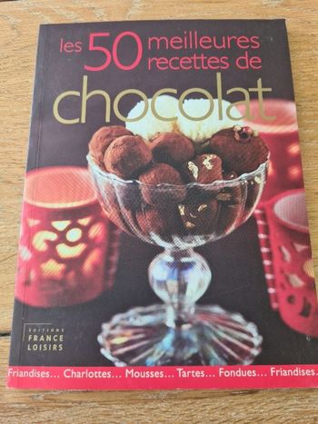Livre Les 50 meilleurs recettes de chocolat