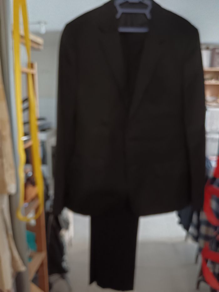 Costume homme veste et pantalon noir taille 40 Kiabi - photo numéro 2