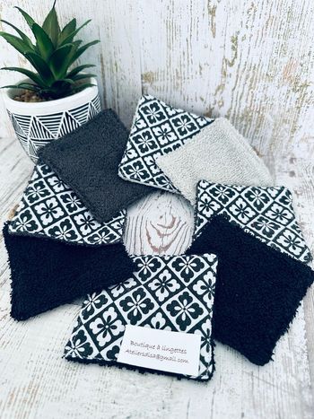 Lingettes lot de 8 lingettes lavable et réutilisable