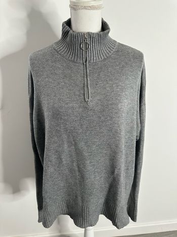 Pull oversize col cheminé gris Primark TXL 46/48