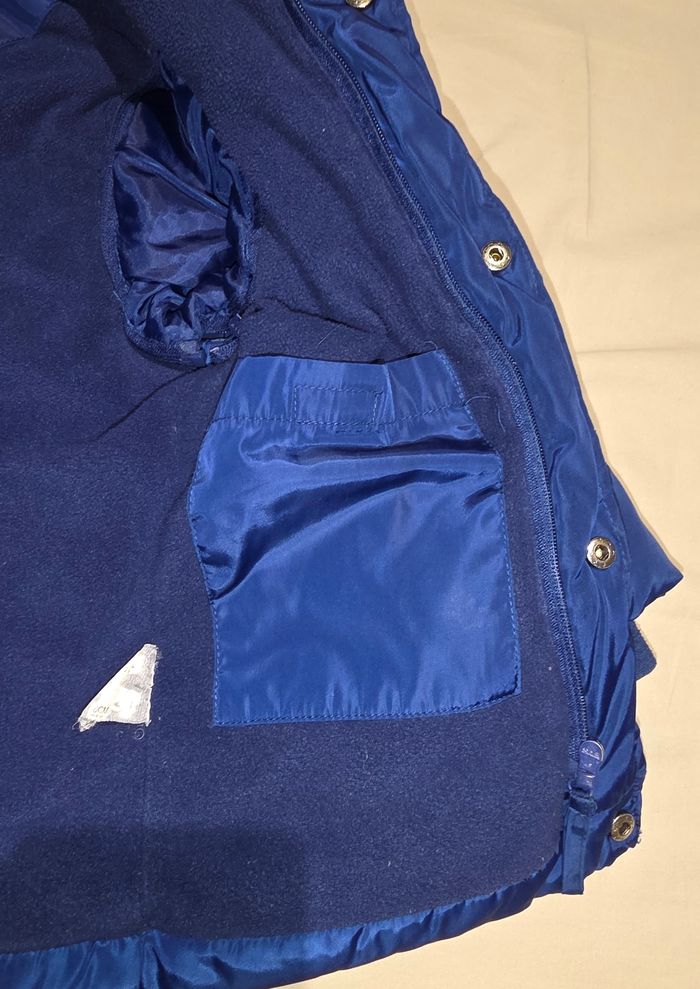 Doudoune interieur polaire bleu 3 ans - photo numéro 5
