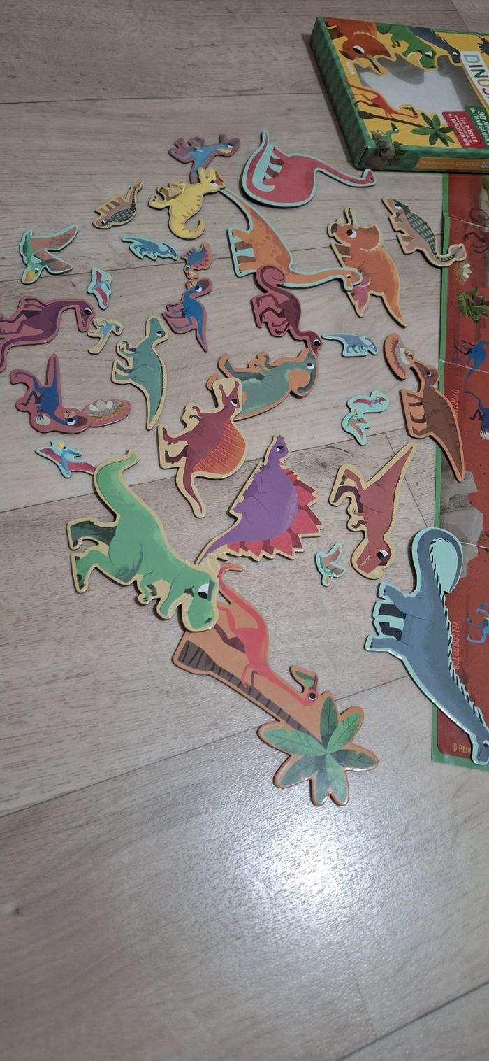 🦖 Pochette aimantée dinosaures – 30 aimants + poster – 3 ans et + - photo numéro 6