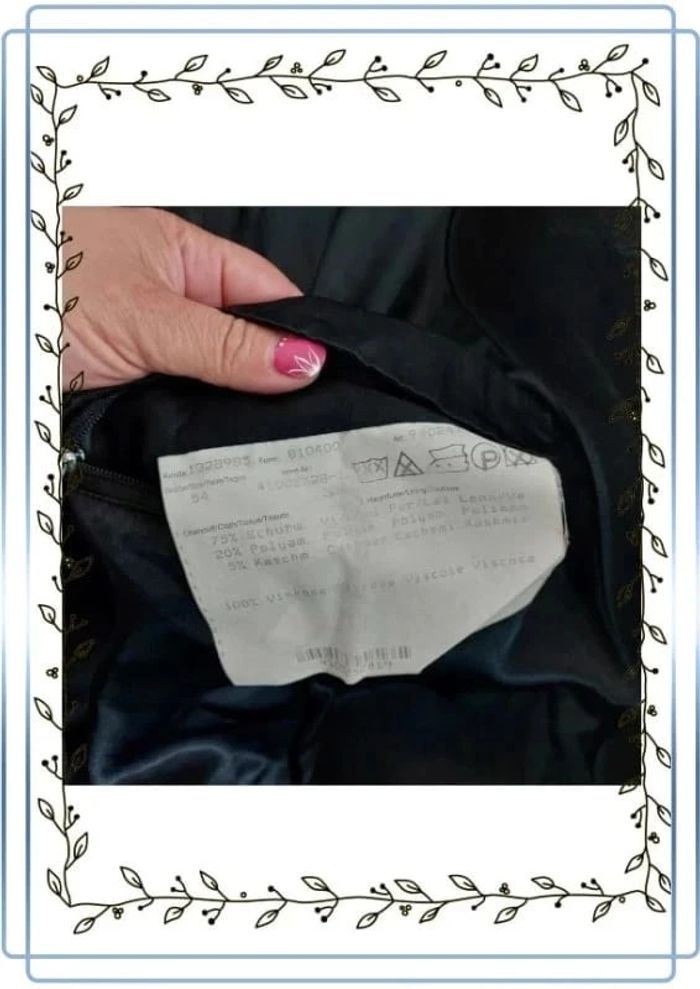 Long manteau noir Bugatti, très bon état , taille 54 - photo numéro 5