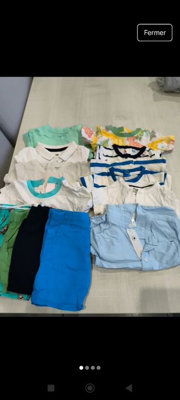 Lot vêtement bébé garçon
