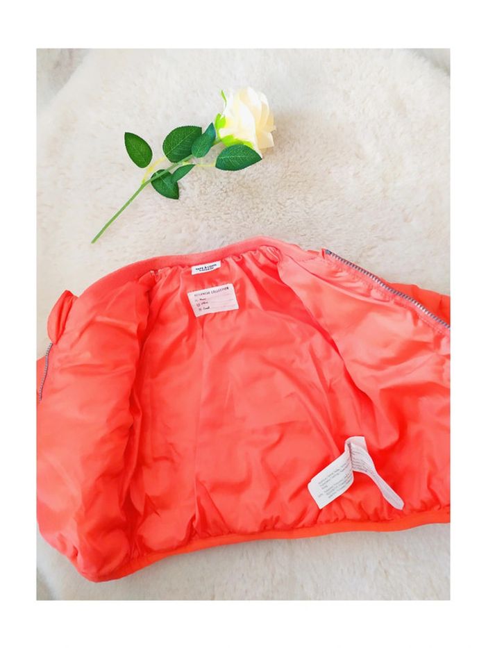 Doudoune anorak orange bébé fille 6 mois - photo numéro 4