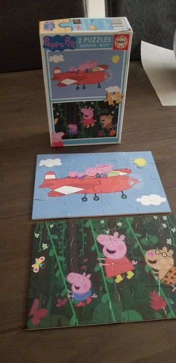 puzzle peppa pig en bois