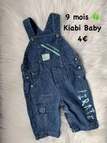 Salopette 🍀 9 mois 🍀 Kiabi Baby