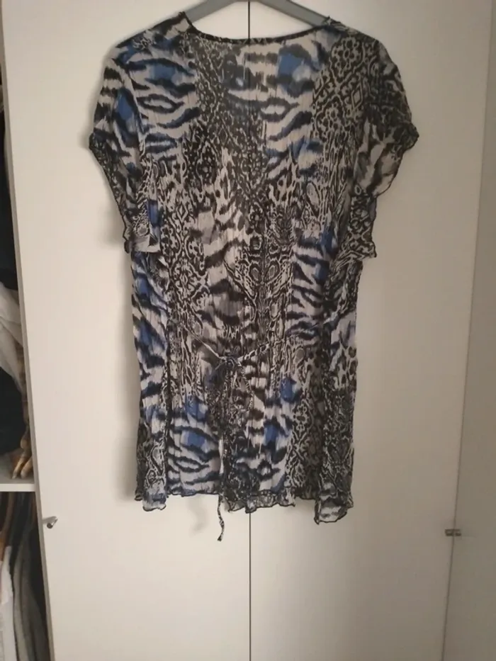 Blouse manches courtes en voile - photo numéro 3