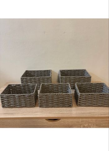 Lot paniers de rangement 