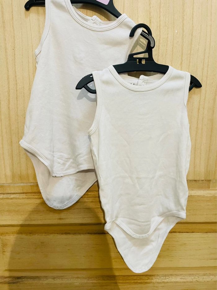 Bodies blancs unis mixte 3 ans