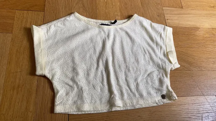 Croc top jaune pale ikks 4 ans