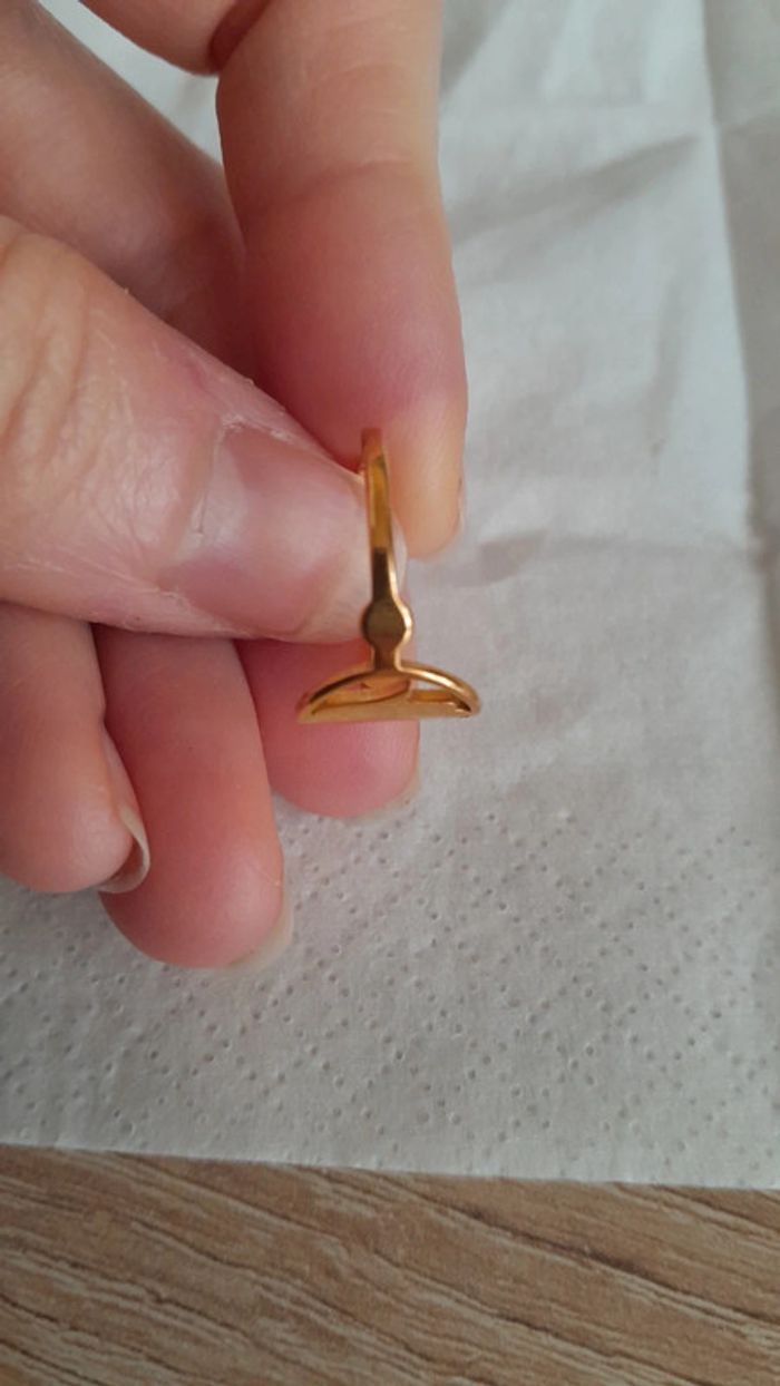 Magnifique bague ajourée neuve acier inoxydable réglable - photo numéro 5
