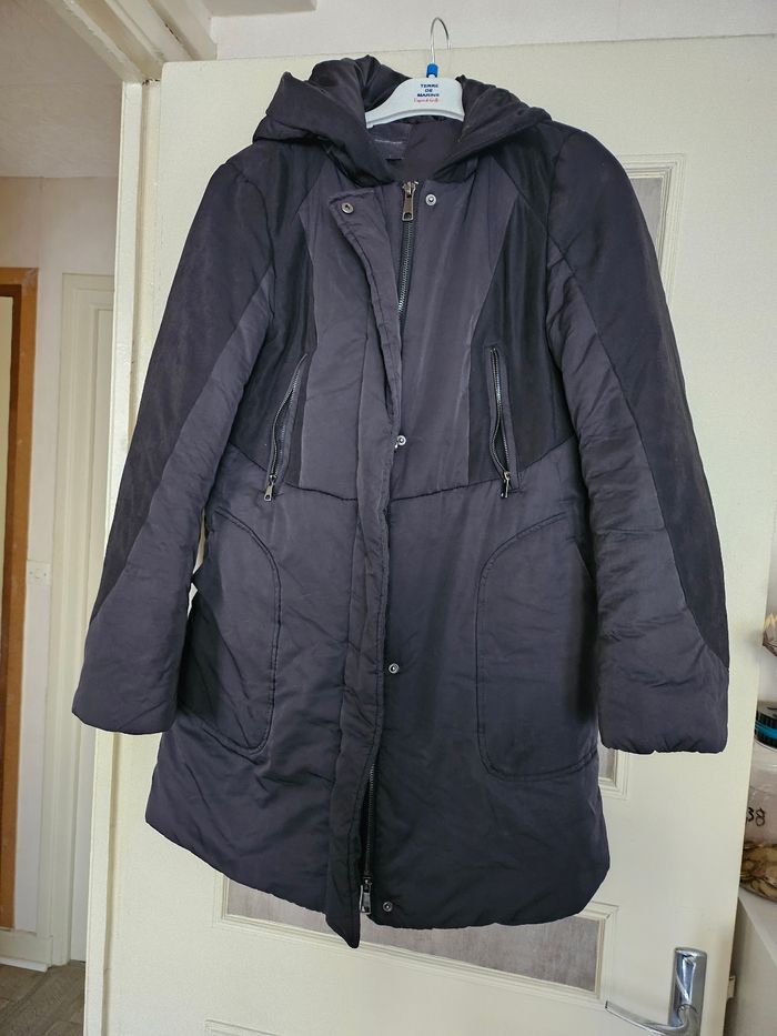 Doudoune noire cache cache