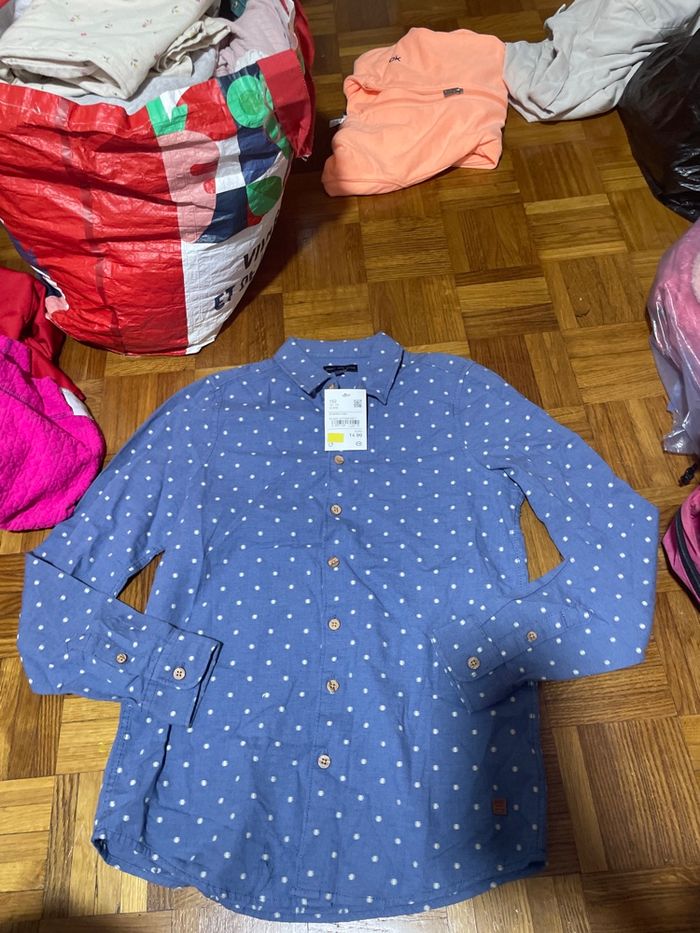 Chemise bleu garçon 12 ans