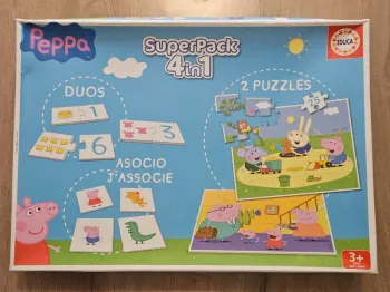 Superpack 4 en 1 Peppa pig - puzzles et memory