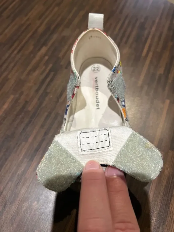 Chaussons a scratchs garcon en toile imprimée vehicules et cuir vert baudet taille 22 - photo numéro 11